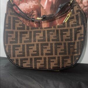 New inspired bag and Black FF Logo Shoulder Bag with crossbody strap inc . 👇Read